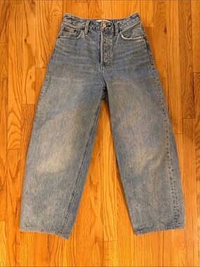 Denim Forum Aritzia sz 25 The Mia High Rise Curve Jeans organic cotton 13x12x25